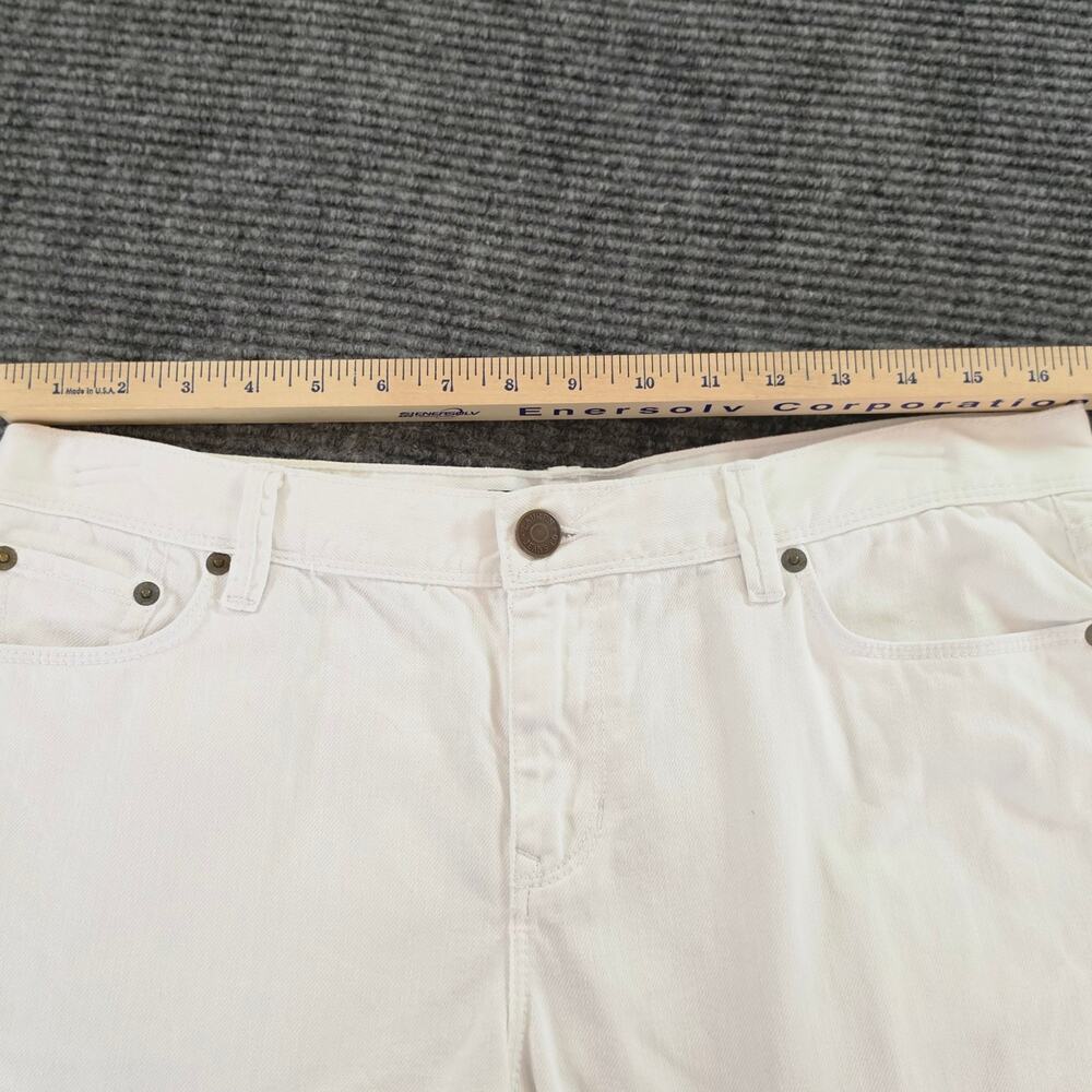 LRL Lauren Ralph Lauren Jeans Co. Women's Size 6 White Denim Boyfriend Fit Jeans - Picture 7 of 8